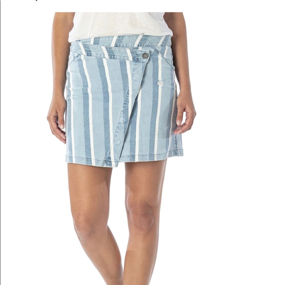 Kut from the Kloth denim mini skirt